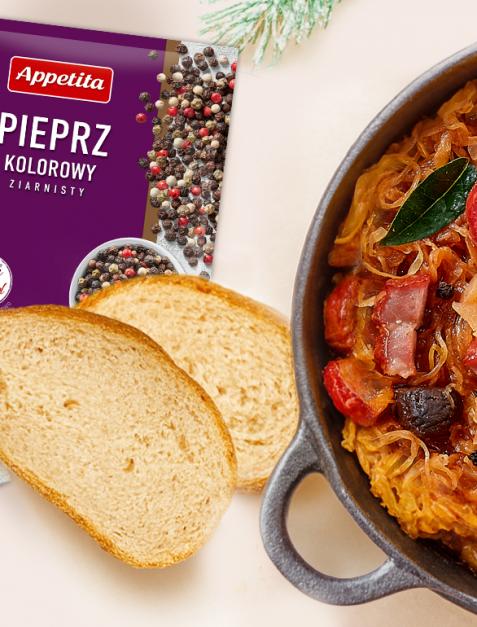 Bigos z grzybami i kiełbasą